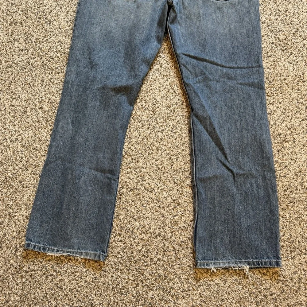 Carhartt Jeans Mens 36x32 Blue Relaxed Straight Fit B320 WTB Denim Workwear